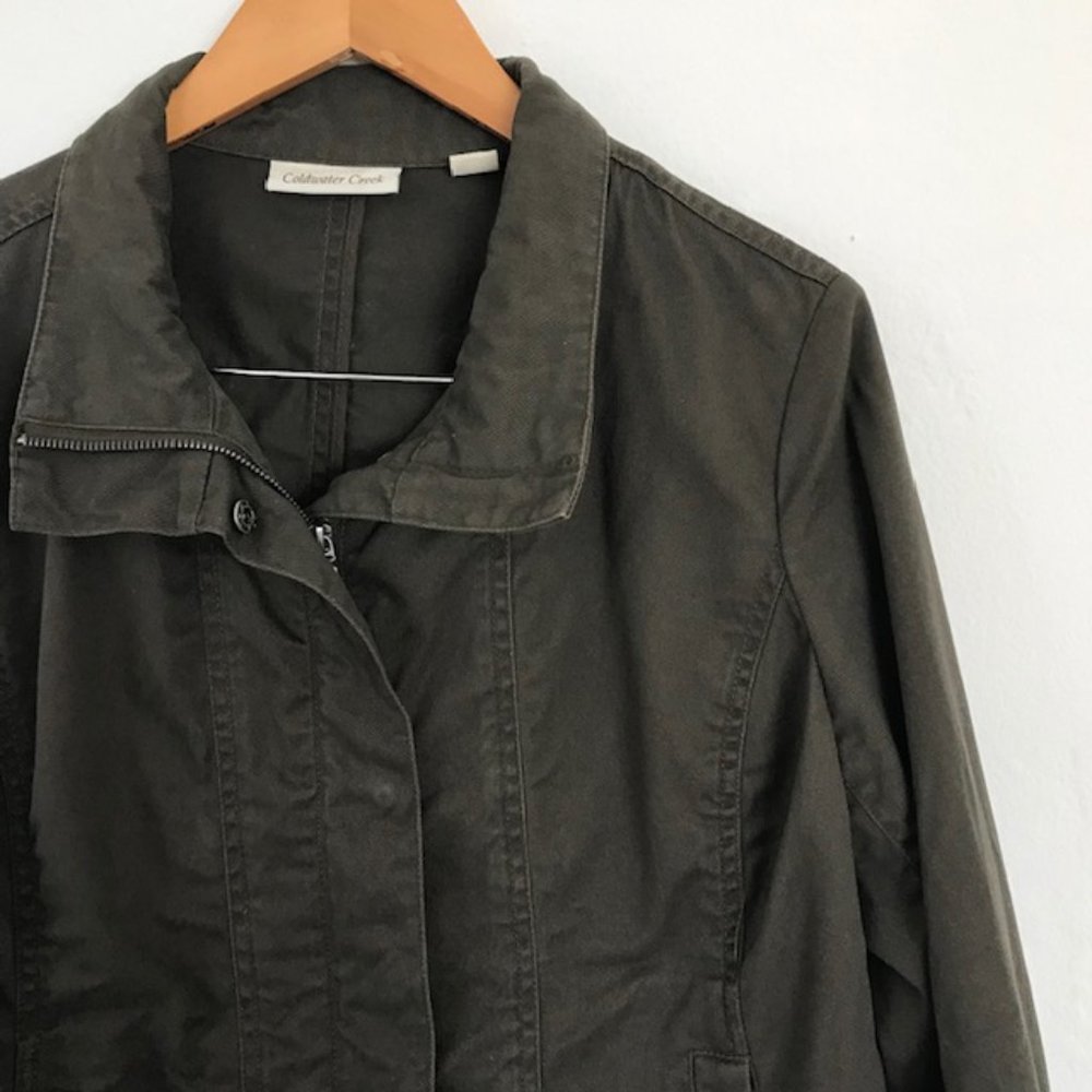 Coldwater Creek Cotton Canvas Jacket VGUC